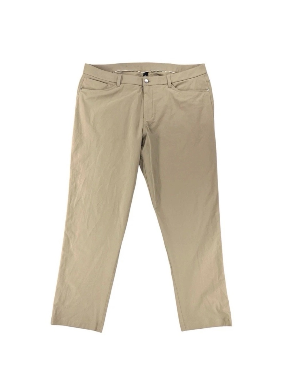 Lululemon ABC Classic-Fit 5-Pocket Trouser – Men’s 42x32 – Trench/Beige